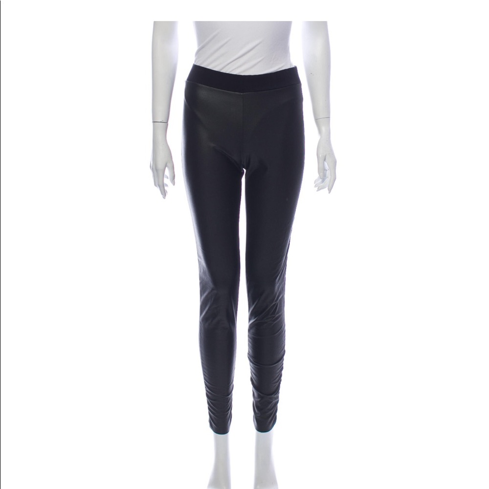 Wolford faux leather / nylon leggings